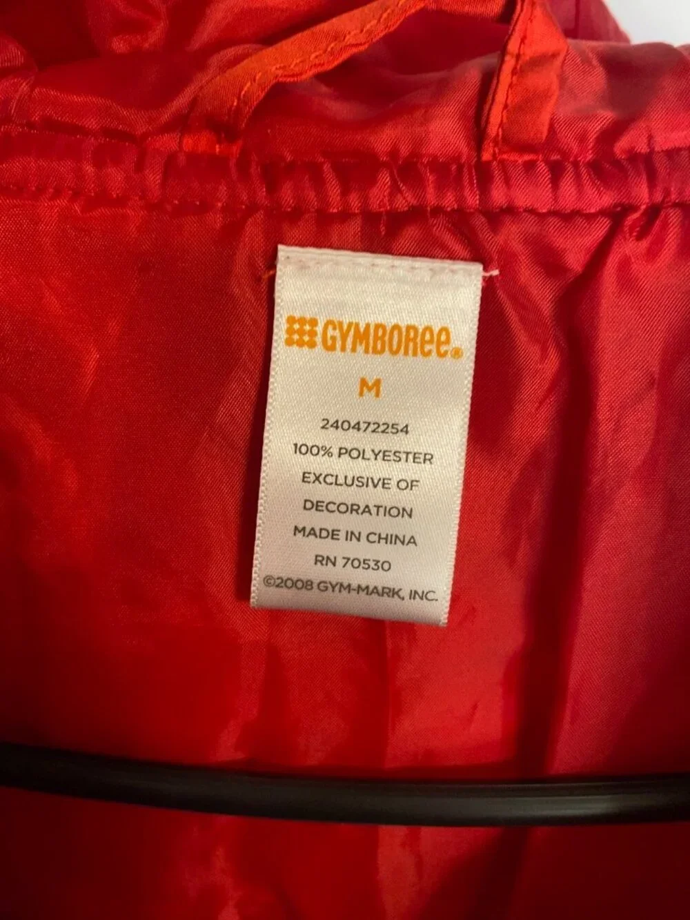 Gymboree Girls Red Hooded Puffer Jacket Full Zip Polyester Winter Coat Size M